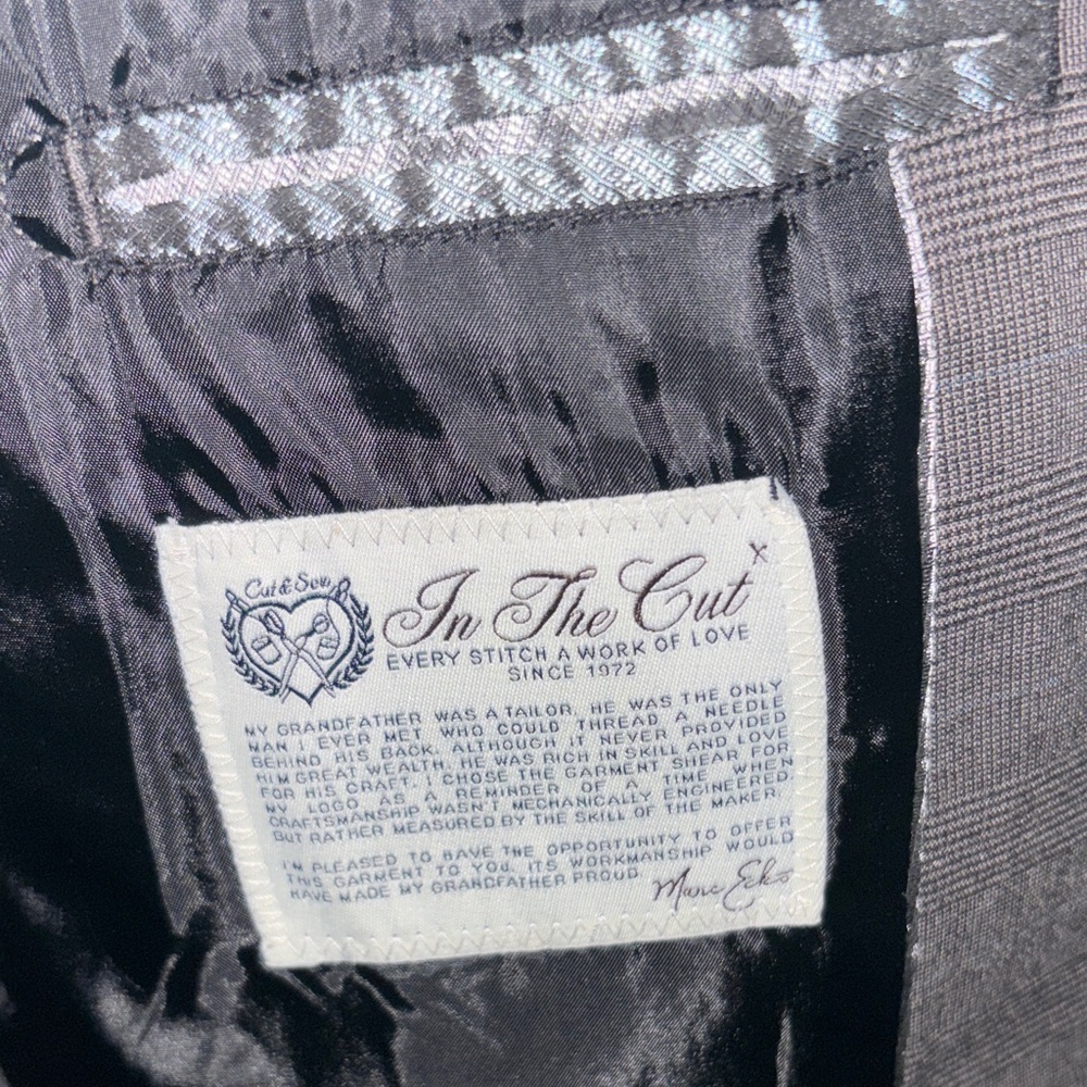 Marc Ecko Charcoal Patchwork Blazer Cut And Sew C… - image 6